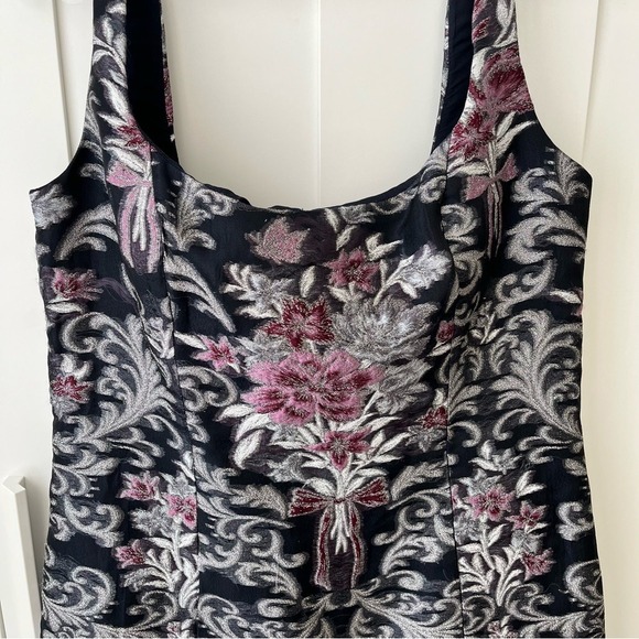 Marchesa Notte Jeweled Damask Cocktail Dress size 12 - Picture 8 of 16